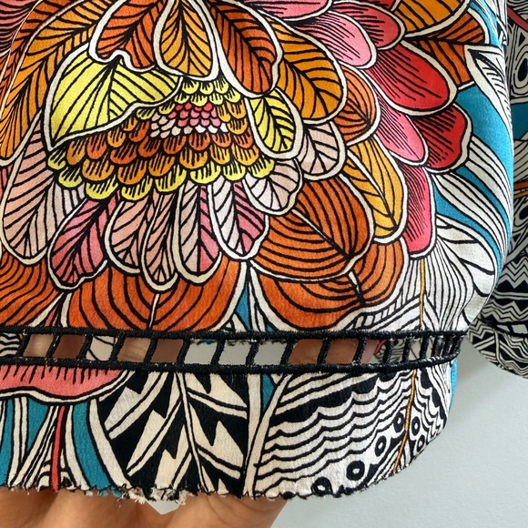 Trina Turk Multicolor Floral High Waist Shorts Size S - Picture 3 of 7